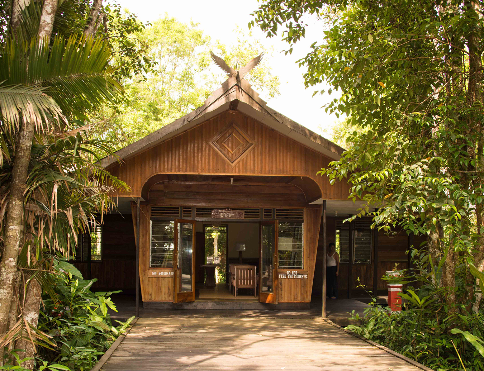 Rimba Lodge, Tanjung Puting National Park, Kalimantan, Indonesia Rimba Lodge Main Office, Tanjung Puting National Park, Kalimantan, Indonesia